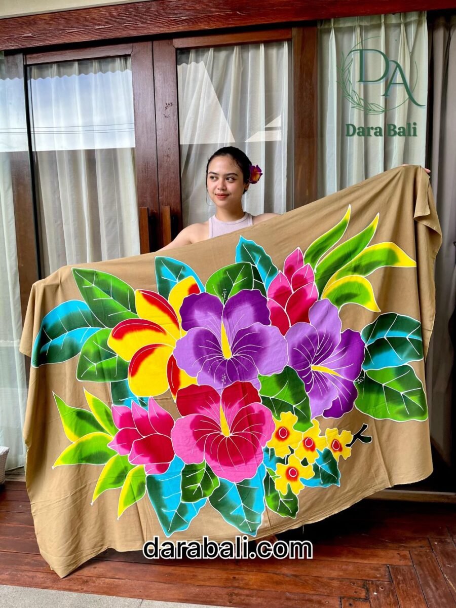 Hand Painted Colorfull Sarong by Darabali