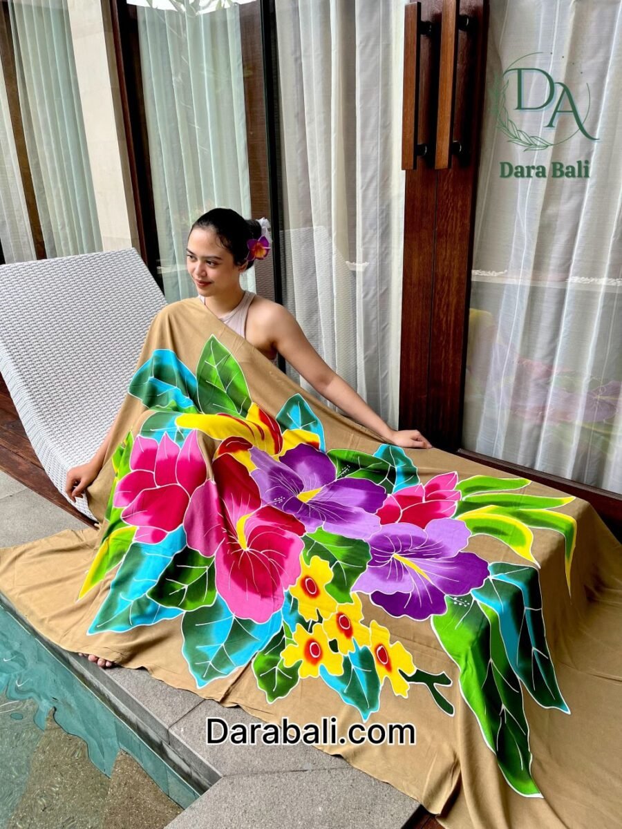 Hand Painted Colorfull Sarong by Darabali