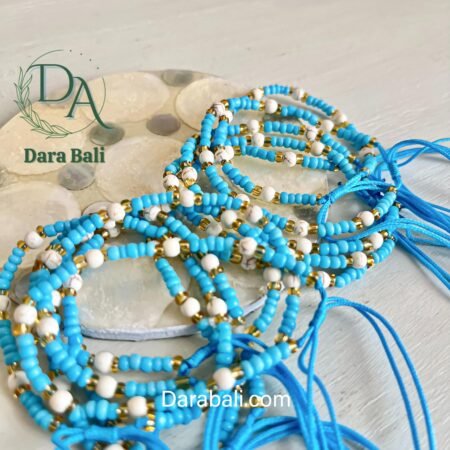 Bead Bracelet Color Ligh Blue by Darabali