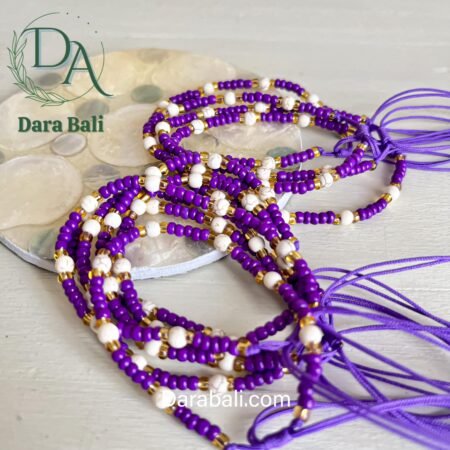 Bead Bracelet Color Purple by Darabali