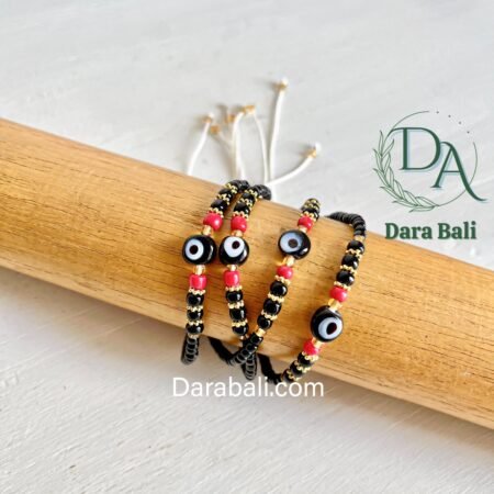 Cat Eye Beads Color Black by Darabali