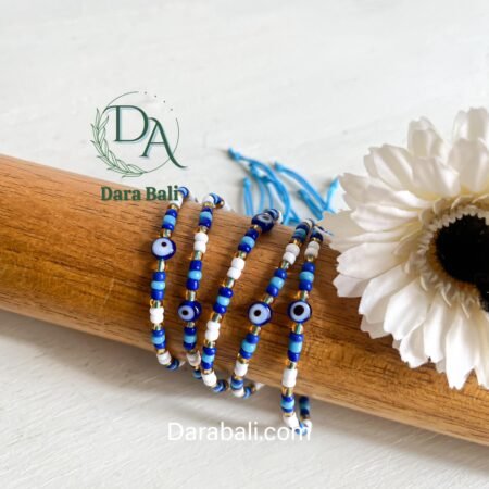 Cat Eye Beads Color Blue by Darabali