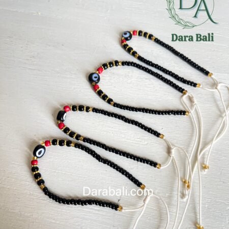 Cat Eye Beads Color Black by Darabali