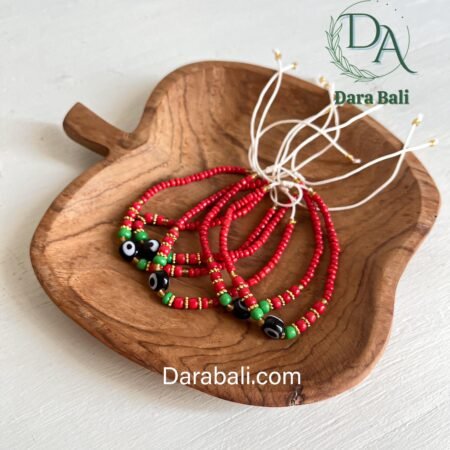 Cat Eye Bracelet color Red by Darabali