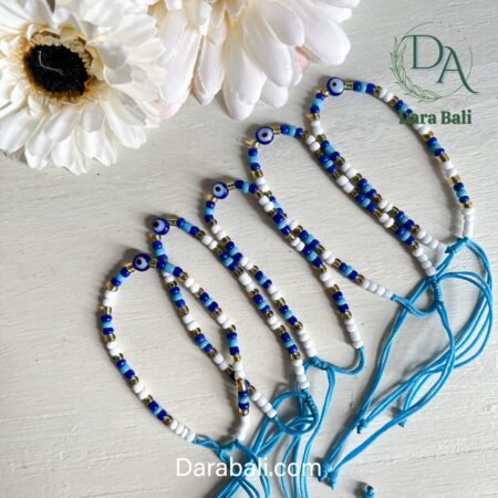 Cat Eye Beads Color Blue by Darabali